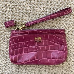 Coach Pink Medium Wristlet